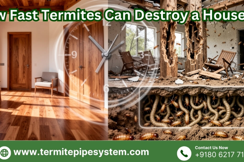 how fast termites can destroy a house